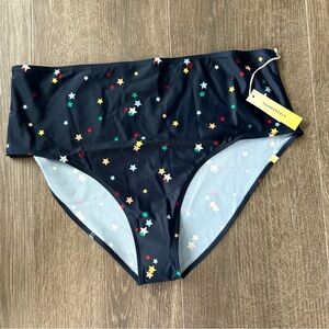 Summersalt High Leg High Rise Blue Rainbow Stars Swimsuit Bottoms - Size 22